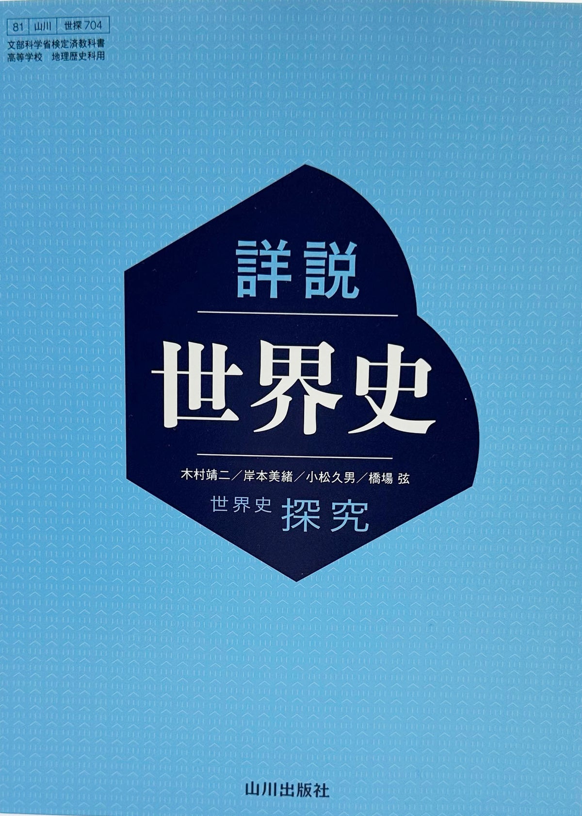 詳説世界史　世界史探究　山川出版 文部科学省検定済　未使用品[７０４]